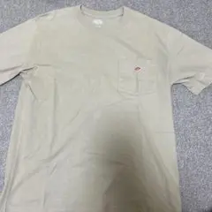 DANTON ベージュ Tシャツ ポケット付き