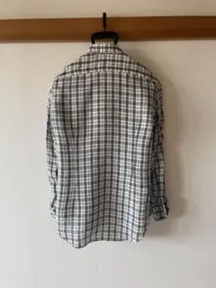 ALESSANDRO GHERARDI カッタウェイチェックリネンシャツ