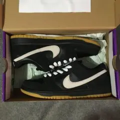 dunk sb black gum レザー