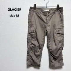 GLACIER グラシア カーゴパンツ M 七分丈 ブラウン 無地 ハニーズ