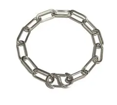 ステンレス ブレスレット s字フック シルバー