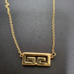 【レア】GIVENCHY ジバンシィ ネックレス ロゴ ゴールド