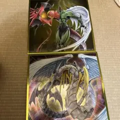遊戯王ラッシュデュエル特製ミニ色紙2枚