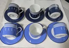 NIKKO　ELLE ネイビーブルー ティーカップセット 6個