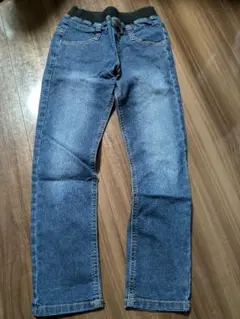 デニムブルー スリムフィットパンツ