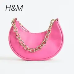 H＆M エイチアンドエム スモールショルダーバッグ ピンク チェーン タグ付き