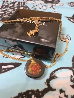 CHANEL カメリア ネックレス vintageレア美品