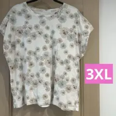 【3XL】ユニクロ　PAUL & JOE 花柄クルーネックTシャツ 大きいサイズ