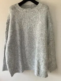 ZARA 新品未使用ニットグレーsizeS