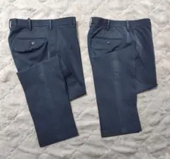 UNIQLO ユニクロ 感動パンツ NAVY ウエスト76cm 2着