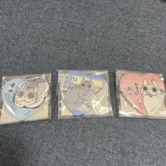 夜は猫といっしょ　キュルガ　ハート缶バッジ３種類