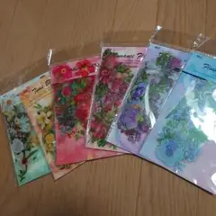コラージュ素材フラワーステッカー