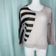【47】DREA MYMINX モヘヤニットセーター　ピンク系　M