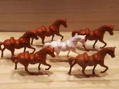 馬のフィギュア 6頭まとめて