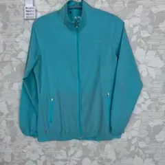 アディダス フルジップ トラックジャケット ジャージ 水色 L