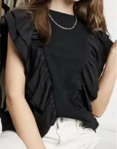 ASOS フリルスウェットトップス