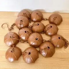 レインチェーン 傘の桶 13個 銅色 250cm 雨どい部品 雨樋