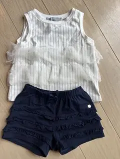 Lili Gatte チュールタンクトップとショートパンツセット 5歳110cm