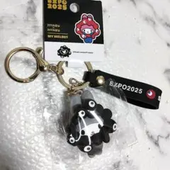 EXPO 万博 マイメロ　白黒 ストラップ　モノクロ　立体マスコットミャクミャク