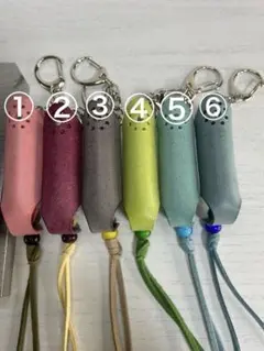 レザーリップバームホルダー 6色セット