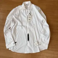ZARA FIT ホワイト 長袖 ドレスシャツ　ノンアイロンシャツ XL
