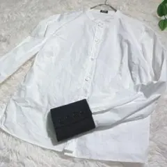 478 jil sander ジルサンダー ノーカラー 長袖 シャツ オンワード