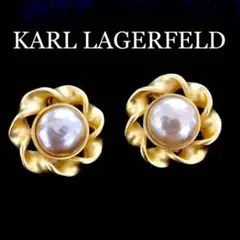KARL LAGERFELD カールラガーフェルド ヴィンテージ イヤリング