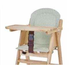 カトージ ベビーチェアクッション グリーンチェック(折りたたみチェア用)