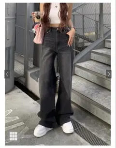 ストレートデニムパンツ[cu557]