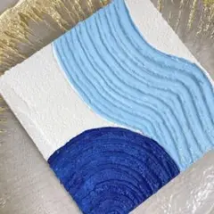 テクスチャーアートパネル、ディスプレイ、抽象画、原画、インテリア、ニュアンス、海