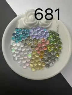 681ガラスナギット　ダイクロmix