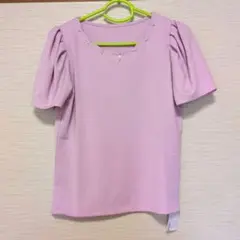 24時間限定セール　新品タグ付き　パフスリーブ ピンク Tシャツ Mサイズ