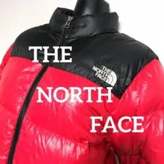bs21. THE NORTH FACE ダウンジャケット 赤×黒