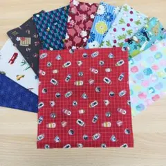 ★A124★ カットクロス/プリント生地/国産/25cm×25cm/10点