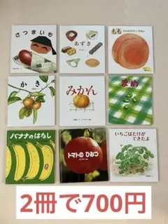 果物と野菜の絵本　2冊セット