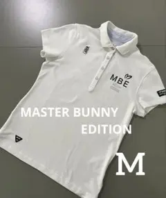 MASTER BUNNY EDITION ゴルフポロシャツ 白 M レディース