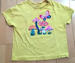 Boden イエローきのこ Tシャツ 9-10Y