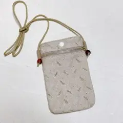 【SALE】799.スマホポシェット　スマホショルダー　ミニバッグ　刺繍生地