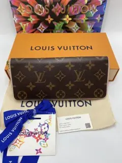 ルイ・ヴィトン　モノグラム クレマンス フューシャ ジッピーウォレット 長財布