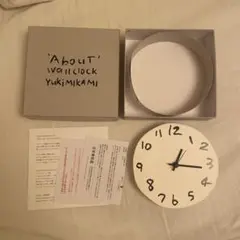 ' About ' wall clock 壁掛け時計　YUKI MIKAMI