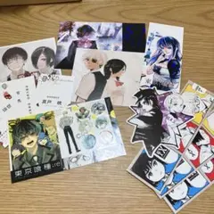 東京喰種　re 超人X 購入特典　ポストカード　イラストカード　しおり　シール