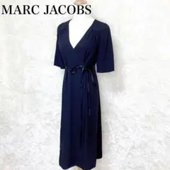 【新品 マークジェイコブス】カシュクール ワンピース ブラック XS シルク