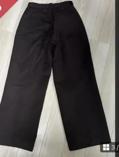 JOHN 黒　ワイドスラックス