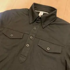 ポロシャツ 黒 ブラック メンズシャツ 半袖シャツ Sサイズ