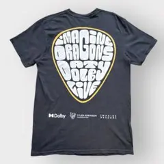 ミュージックT ドルビーライブ 両面プリントTシャツ M ブラック 大判プリント