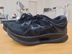 着用1回☆アシックス メタライド ランニングシューズ 24cm 黒