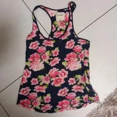 abercrombie フラワープリント タンクトップ XL