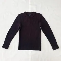 ◆BELSTAFF ベルスタッフ（イタリア製）◆リブニット M◆ブラウン◆古着