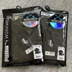 PUMA PW-3014N 半袖ポロシャツ M カーキ