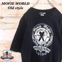 《オーストラリア製》MOVIE WORLD☆Tシャツ ブラック T183